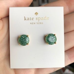 ❌SOLD❌🎉HP🎉Kate Spade Sparkly Green Stud Earrings